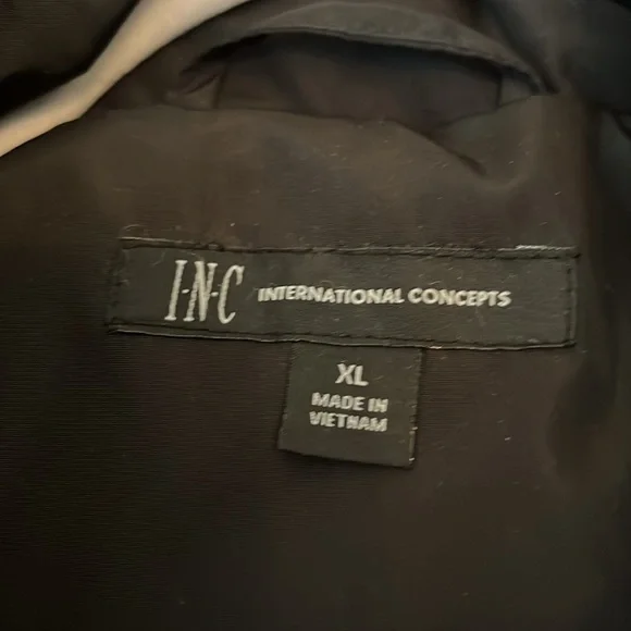 INC Faux-Fur Trim Hooded Puffer Coat, Created for Macy's size XL in EUC - Picture 2 of 9